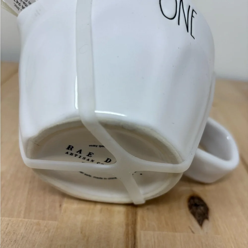 Rae Dunn Measuring Cup Set of 4 with Handle White Ceramic Nesting New